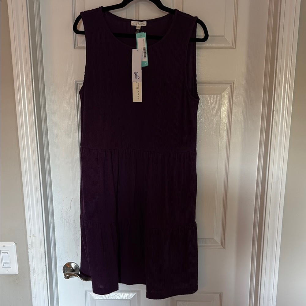 Nine Britton Purple Plum  Sheath Mini Dress
